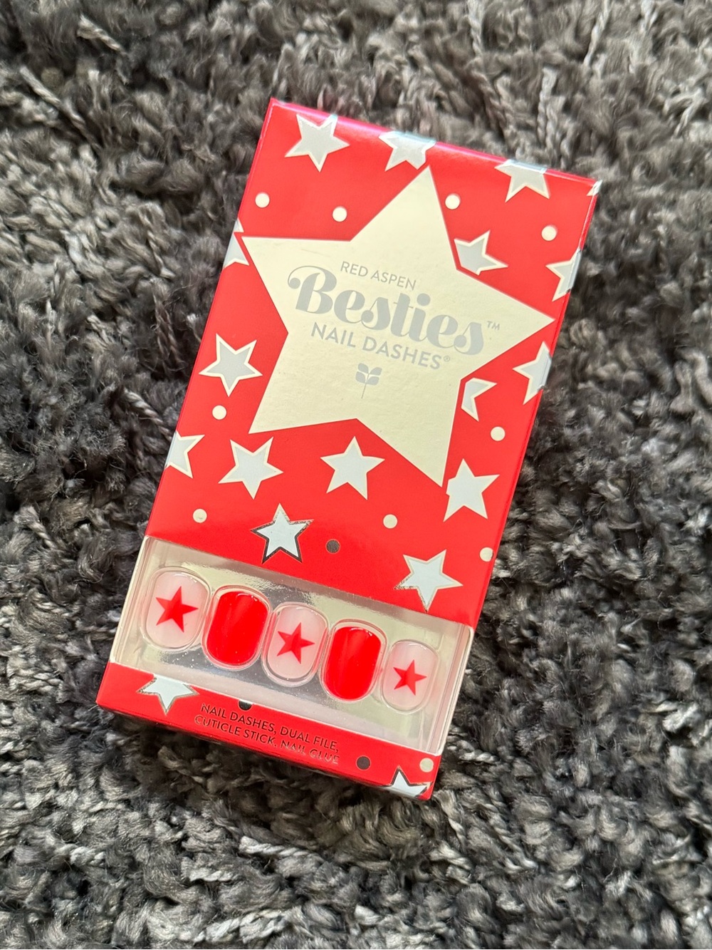 NEW Red Aspen Nail Dash All American Besties, Astrid (short)